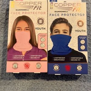 Brand new copper fit youth facemask
